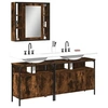 Image de Ensemble d armoires de salle de bain 3 pcs chêne fumé