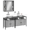 Image de Ensemble de Meubles de Salle de Bain 3 pcs, Armoires de Lavabo avec Miroir, Placards de Rangement Toilette, Moderne, 3214728