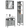 Image de Ensemble de Meubles de Salle de Bain 3 pcs, Armoires de Lavabo avec Miroir, Placards de Rangement Toilette, 3214738