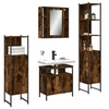 Image de Ensemble d armoires de salle de bain 4 pcs chêne fumé