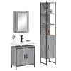 Image de Ensemble de meubles de salle de bain 3 pcs Sonoma gris, armoire de salle de bain, armoire de bain, meuble-lavabo de 3214803