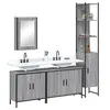Image de Ensemble de meubles de salle de bain 4 pcs Sonoma gris, armoire de salle de bain, armoire de bain, meuble-lavabo de 3214813