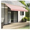 Image de Vervangingsdoek voor luifel gestreept 3,5x2,5 m rood en wit367715