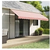 Image de Vervangingsdoek voor luifel gestreept 4,5x3,5 m rood en wit367719