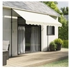 Image de Tissu de remplacement de cantonnière d'auvent rayure crème 3 m