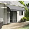 Image de Tissu de remplacement de cantonnière d'auvent rayure anthracite