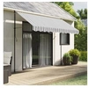Image de Tissu de remplacement de cantonnière d'auvent anthracite blanc