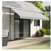 Image de Tissu de remplacement de cantonnière d'auvent anthracite blanc