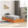 Image de Cadre de lit sans matelas cire marron 90x190 cm bois pin massif