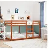 Image de Lit superposé sans matelas cire marron 80x200 cm pin massif