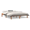 Image de Cadre de lit cire marron 150x200 cm bois de pin massif 844860