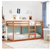 Image de Lit superposé sans matelas cire marron 90x200 cm pin massif