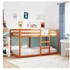 Image de Lit superposé sans matelas cire marron 90x190 cm pin massif
