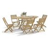 Image de Salon de jardin 6 pieces bois bois