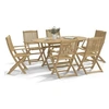 Image de Chaises de jardin pliantes lot de 6 54,5x58x90 cm bois d'acacia, chaise de jardin en bois, chaise pliable, meuble 3214230