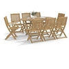 Image de Chaises de jardin pliantes lot de 8 54,5x58x90 cm bois d'acacia, chaise de jardin en bois, chaise pliable, meuble 3214231
