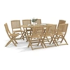 Image de Chaises de jardin pliantes lot de 8 48,5x57x90 cm bois d'acacia, chaise de jardin en bois, chaise pliable, meuble 3214233