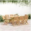 Image de 9-delige Tuinset massief acaciahout3214239