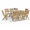 Image de 9-delige Tuinset massief acaciahout3214241