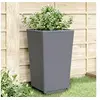 Image de Jardinières 2 pcs, Bacs à Fleurs, Pots à Plantes, Boîtes à Fleurs Jardin Terrasse Patio Extérieur, Bleu Gris 367846