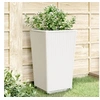 Image de Jardinières 2 pcs blanc 32,5x32,5x57 cm polypropylène