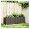 Image de Jardinière marron 160x40x53 cm polypropylène