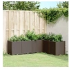 Image de Jardinière marron 160x120x53 cm polypropylène