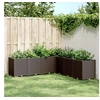 Image de Jardinière marron 160x160x53 cm polypropylène