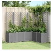 Image de Jardinière avec Treillis, Pot de Fleurs de Jardin, Bac à Plantes de Terrasse, Boîte de Plantation d'Extérieur pour 367877