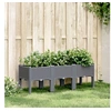 Image de Jardinière avec pieds bleu gris 120x40x42 cm PP367896