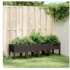 Image de Jardinière avec pieds marron 160x40x42 cm PP
