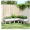 Image de Jardinière avec pieds blanc 160x120x42 cm PP