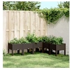 Image de Jardinière avec pieds marron 160x120x42 cm PP