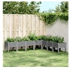 Image de Jardinière avec pieds gris clair 200x160x42 cm PP