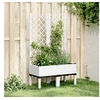 Image de Plantenbak met latwerk 80x40x142 cm polypropeen wit367924