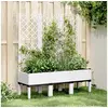 Image de Jardinière avec Treillis, Lit Surélevé, Bac à Fleurs, Pot de Plantes, Boîte à Fleurs Jardin Patio Terrasse Extérieur, 367929