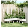 Image de Plantenbak met latwerk 160x120x142 cm polypropeen wit367939