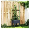 Image de Jardinière avec Treillis, Bac à Fleurs, Pot à Plantes, Boîte à Fleurs Jardin Terrasse Patio Extérieur, Bleu Gris 367946