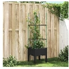 Image de Jardinière avec Treillis, Lit Surélevé, Bac à Fleurs, Pot de Plantes, Boîte à Fleurs Jardin Patio Terrasse Extérieur, 367948