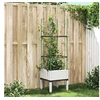Image de Plantenbak met latwerk 40x40x142,5 cm polypropeen wit367949