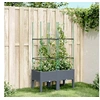 Image de Jardinière avec Treillis, Bac à Fleurs, Pot à Plantes, Boîte à Fleurs Jardin Terrasse Patio Extérieur, Bleu Gris 367951