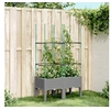 Image de Jardinière avec Treillis, Lit Surélevé, Bac à Fleurs, Pot de Plantes, Boîte à Fleurs Jardin Patio Terrasse Extérieur, 367952