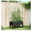 Image de Jardinière avec Treillis, Lit Surélevé, Bac à Fleurs, Pot de Plantes, Boîte à Fleurs Jardin Patio Terrasse Extérieur, 367953