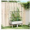 Image de Jardinière avec Treillis, Lit Surélevé, Bac à Fleurs, Pot de Plantes, Boîte à Fleurs Jardin Patio Terrasse Extérieur, 367954