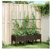 Image de Jardinière avec Treillis, Lit Surélevé, Bac à Fleurs, Pot de Plantes, Boîte à Fleurs Jardin Patio Terrasse Extérieur, 367960