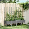Image de Jardinière avec Treillis, Lit Surélevé, Bac à Fleurs, Pot de Plantes, Boîte à Fleurs Jardin Patio Terrasse Extérieur, 367962