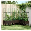 Image de Plantenbak met latwerk 160x120x142,5 cm polypropeen bruin367970