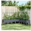 Image de Plantenbak met latwerk 200x160x142,5 cm polypropeen grijs367971