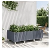 Image de Jardinière à Roulettes, Bac à Fleurs, Pot à Plantes, Boîte à Fleurs Jardin Terrasse Patio Extérieur, Bleu Gris 150x80x54 cm PP 367978