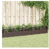 Image de Jardinière avec piquets marron 363,5x43,5x43,5 cm PP368026